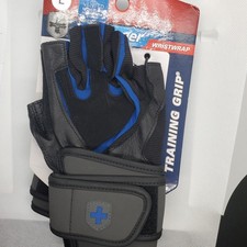 Harbinger Wristwrap Training Grip Gloves LARGE