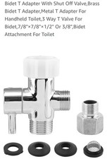 Bidet T Adapter with Shut off