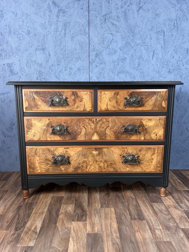 Late victorian walnut chest - late, of