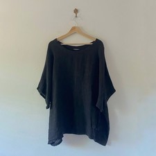 Made In Italy Black 100% Linen