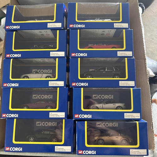 Boxed corgi cars 10 - x,