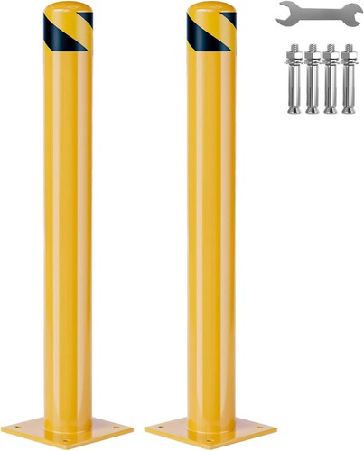 Steel safety bollard posts - safety,