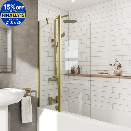 Curved folding bath - curved, shower