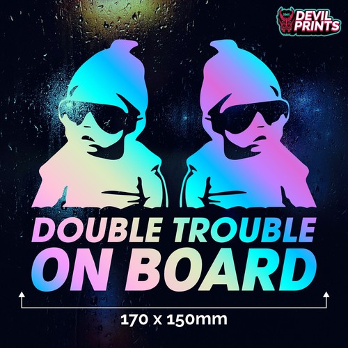 Double trouble board - trouble, car