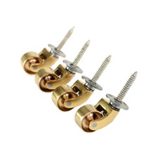 4x Solid Polished Brass