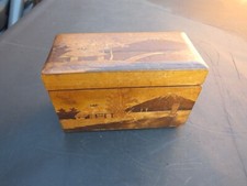 VINTAGE SOUVENIR JAPANESE CIGARETTE BOX WITH MOUNT FUJI ON THE FRONT FOR REPAIR