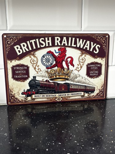 British railways metal sign - metal,