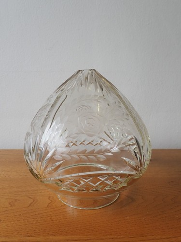 Vintage cut glass mushroom