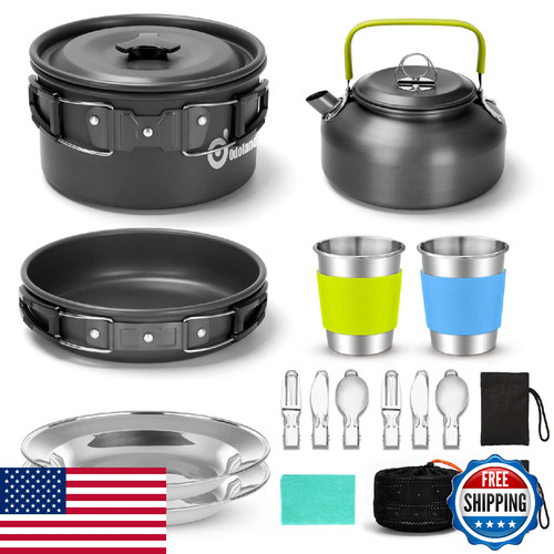 Odoland 15pcs camping cookware - odoland,