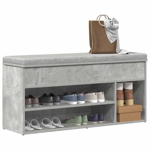 Vidaxl shoe bench concrete - bench,