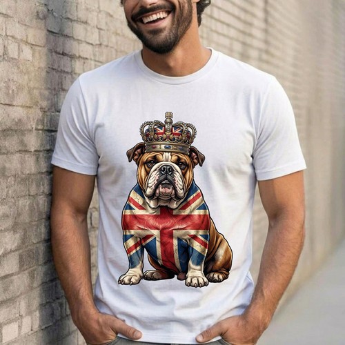 British bulldog crown - bulldog, unisex