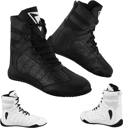 Leather boxing shoes - boxing, men