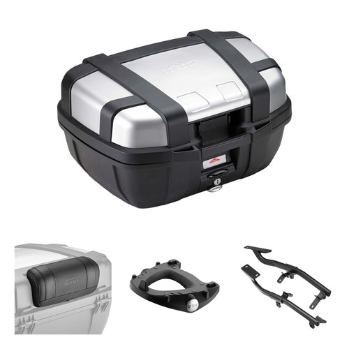 Givi trk52 aluminum trunk - aluminum, kit