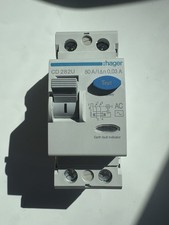 HAGER CD282U, 80 AMP, 30MA, DOUBLE POLE RCD/RCCB