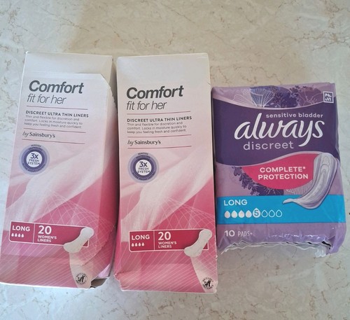 Incontinence pads liners - incontinence, long