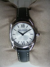 Saint Honore Black Leather Strap Watch Charisma 7210261AIN-BL NEW