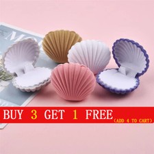 Shell Shape Velvet Display Gift Box Case For Necklace Earrings Jewelry Ring Box