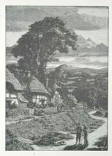 Thatched Cottages - Print of