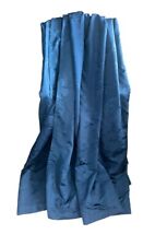 Vintage Blue Pleated Curtains 66”W72”L