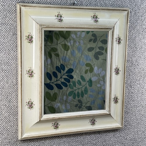 Vintage cream wood - wood, framed