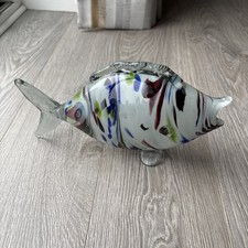 Murano Glass Fish Multi Coloured 27cm  - 1960’s round 
