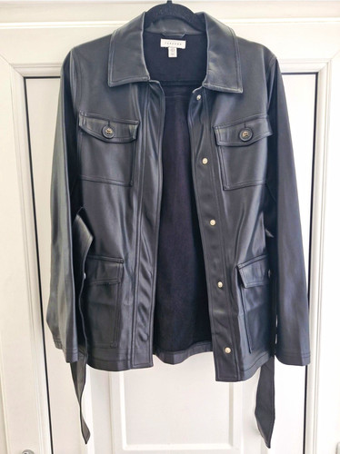 Topshop black faux - black,