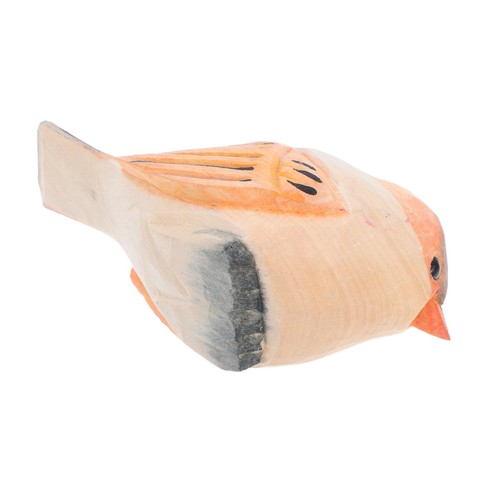 Wooden bird statue - wooden, hand