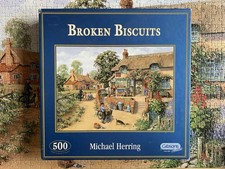 Gibsons 500 Piece Jigsaw - Broken Biscuits by Michael Herring - Used