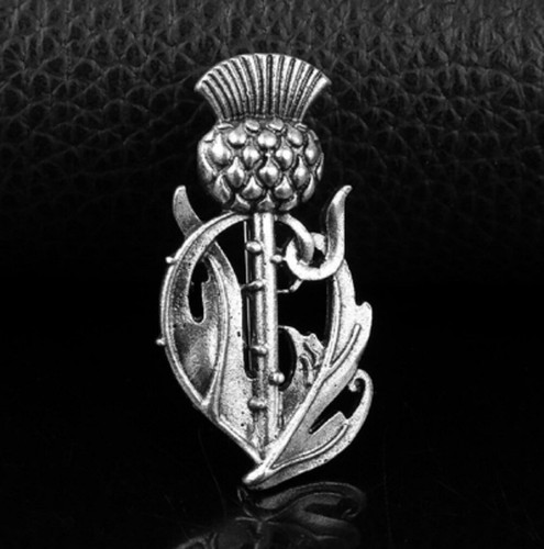 Silver scottish thistle - silver,