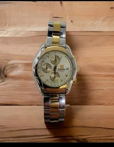 Playboy two toned chronograph - toned,