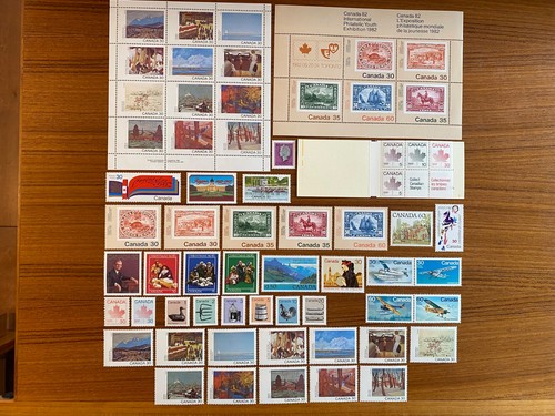 Canada stamps 1982 - -,