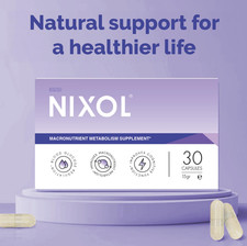 NIXOL Macronutrient Metabolism Supplement 30 Caps Boxed Original Formula