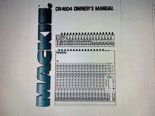 Mackie Cr1604 User Manual