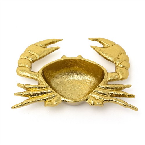 Gold metal crab trinket - metal,