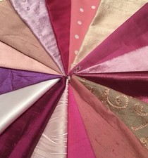 100% SILK + DUPION FABRIC