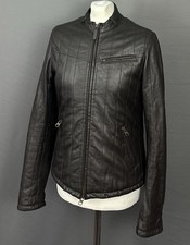 ARMANI LEATHER JACKET / COAT - Men's Size Small S / IT 48 - ARMANI JEANS