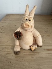 Piggin Pigs PIGGIN' PHOBIA Hand made Collectable Figure ornament figurine