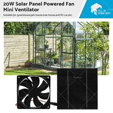 20W Solar Panel Powered Fan