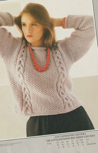 194 lady chunky cable - cable, &