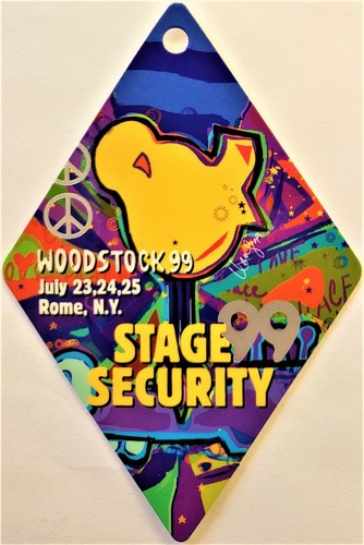 Woodstock backstage pass - 99, --
