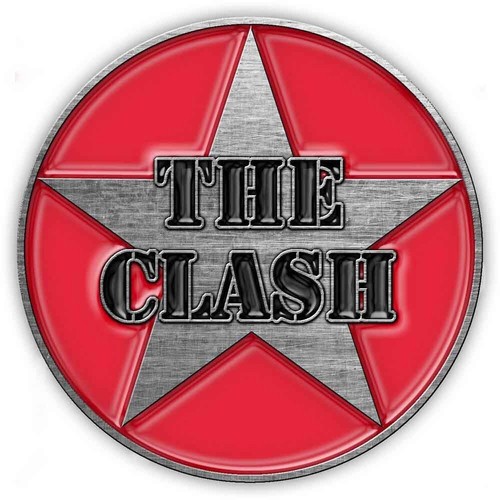 The clash metal pin badge - clash,