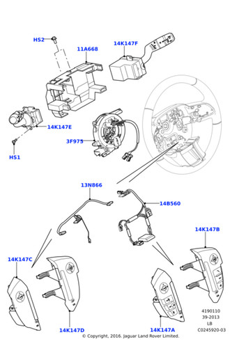 Land rover genuine lr050897 - land,