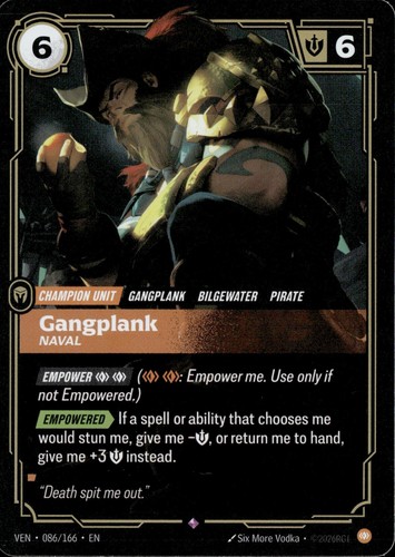 Gangplank naval rare foil - -,