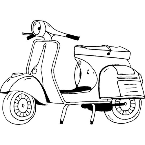 Scooter unmounted rubber - 'scooter',