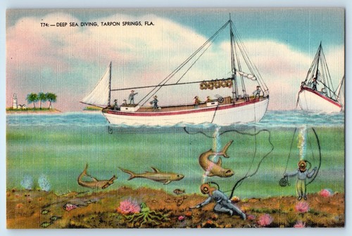 C1930 deep sea diving - sea,