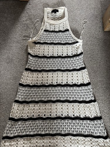 Zara white black striped - white,