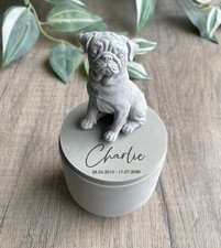 Personalised Pug Dog Urn /