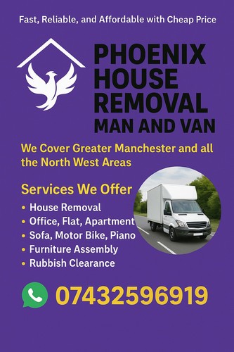 Man and van hire - and,