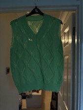 Sleeveless Jumper Lime Green, Wool