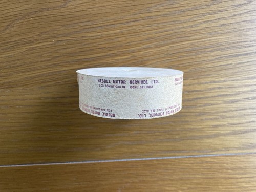 Setright bus ticket - setright, roll